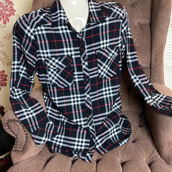 Ci Sono Tops - Ci Sono Flannel Shirt, size XL